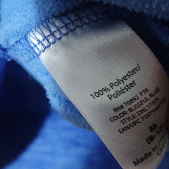 Danskin Now blue full zip jacket women's medium 100% polyester - Picture 5 of 8